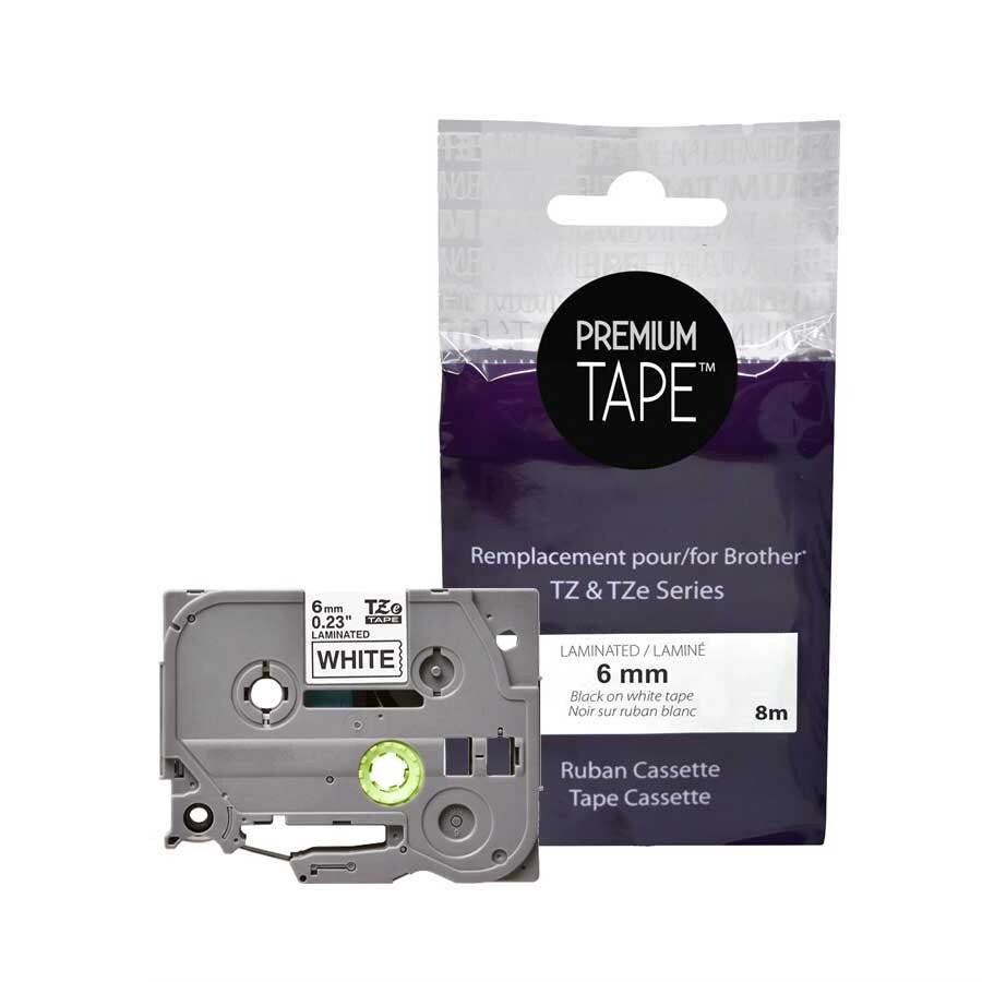 Brother TZ-211 Black/White 6mm Label Tape Cassette