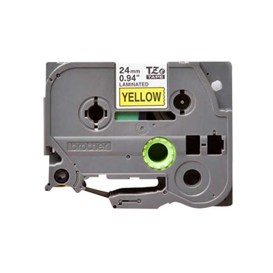 Brother TZ-651 Black/Yellow 24mm Label Tape Cassette