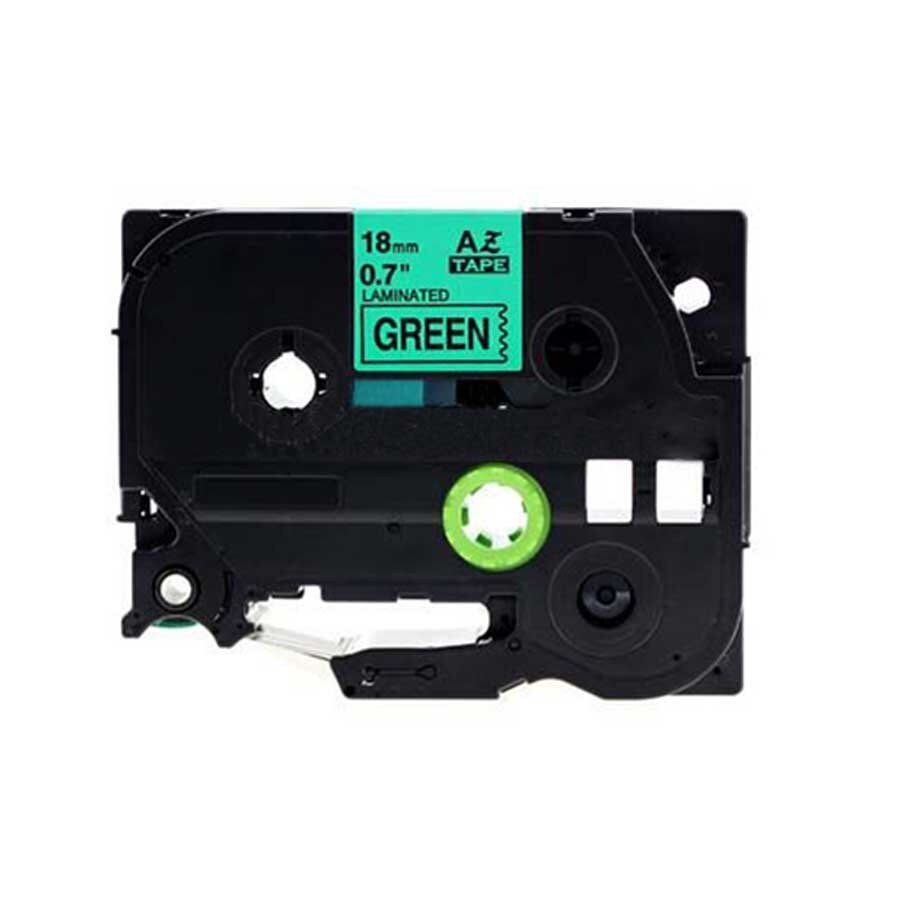 Brother TZe-741 Black/Green 18mm Label Tape Cassette