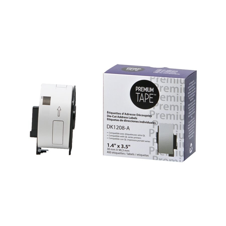 1.4" x 3.5" Brother DK1208 Address Labels (400)