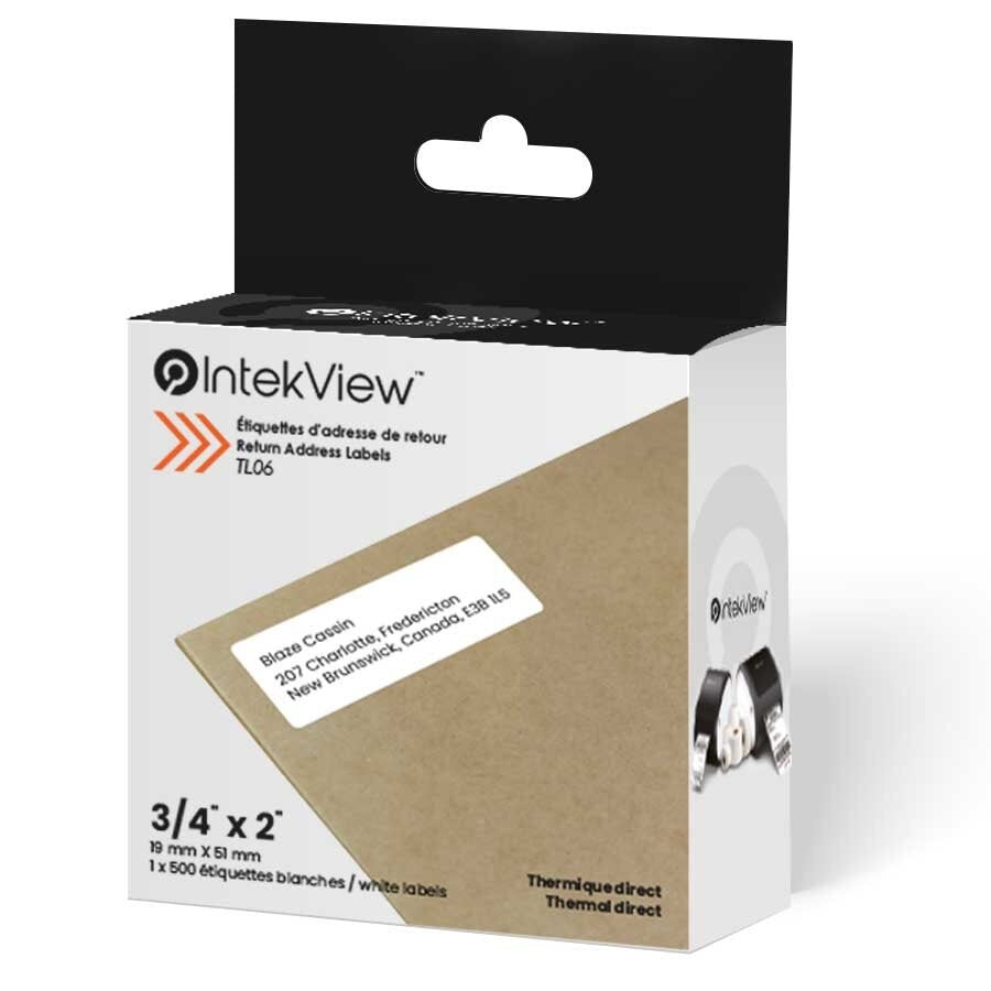 0.75" x 2" Direct Thermal Mailing Address Labels 1" Core (500)