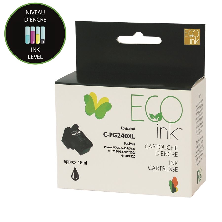 Canon PG240 XL Black (With Ink Level)