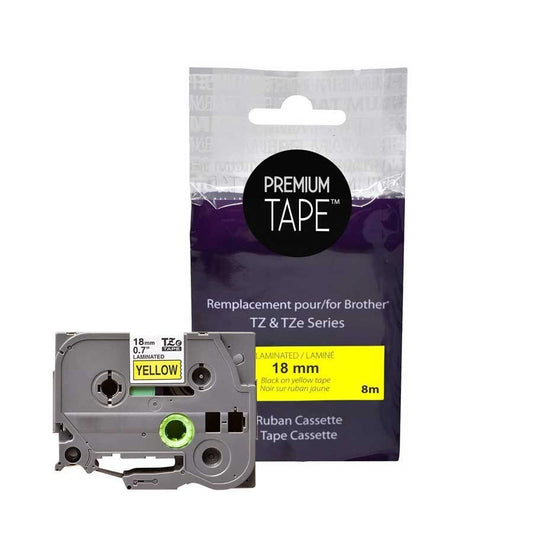Brother TZ-641 Black/Yellow 18mm Label Tape Cassette