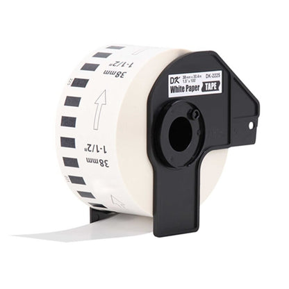 1.5" x 100' Continuous White Paper Label For Brother DK-2225