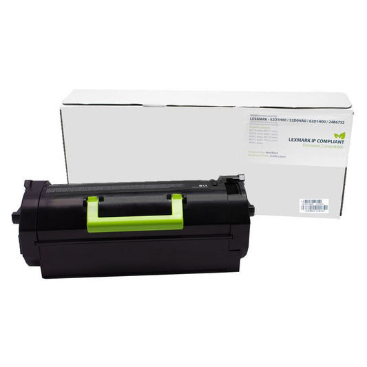 Lexmark Compliant 52D1H00, 52D0HA0, 62D1H00, 24B6752 Toner 25K