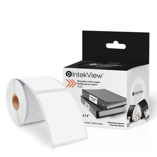 2.125" x 2.75" Direct Thermal Multi-Purpose Labels 1" Core (320)