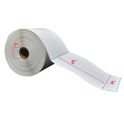 4" x 8" Thermal Transfer Labels 1" Core (200/roll, 12/case)