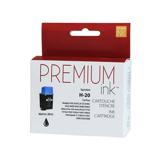 HP No. 20 C6614A Black